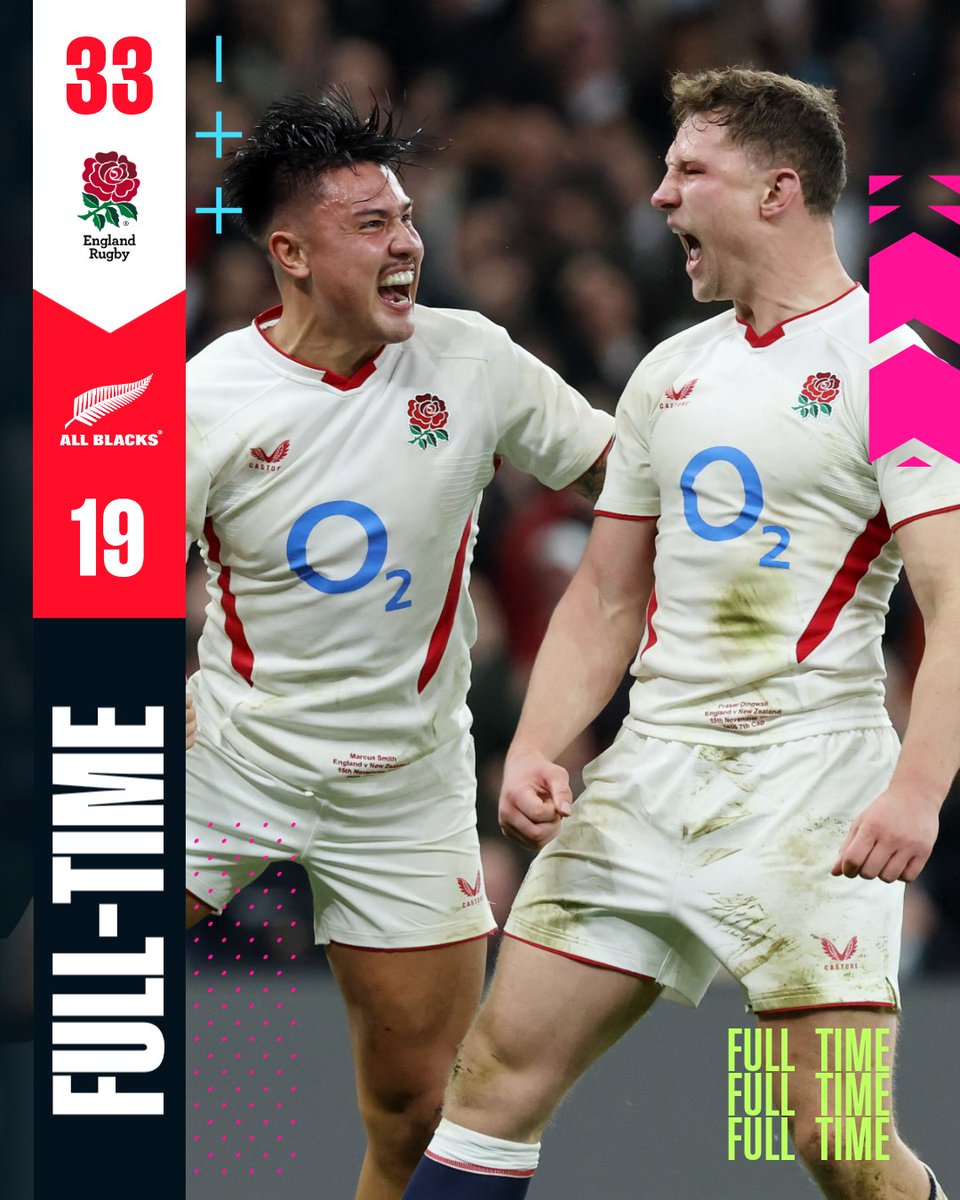 FT score at Twickenham 

#ENGvNZL