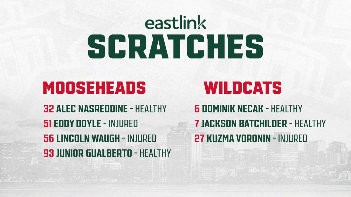 HFXMooseheads's tweet image. A slightly different look to the lineup today #GoMooseGo