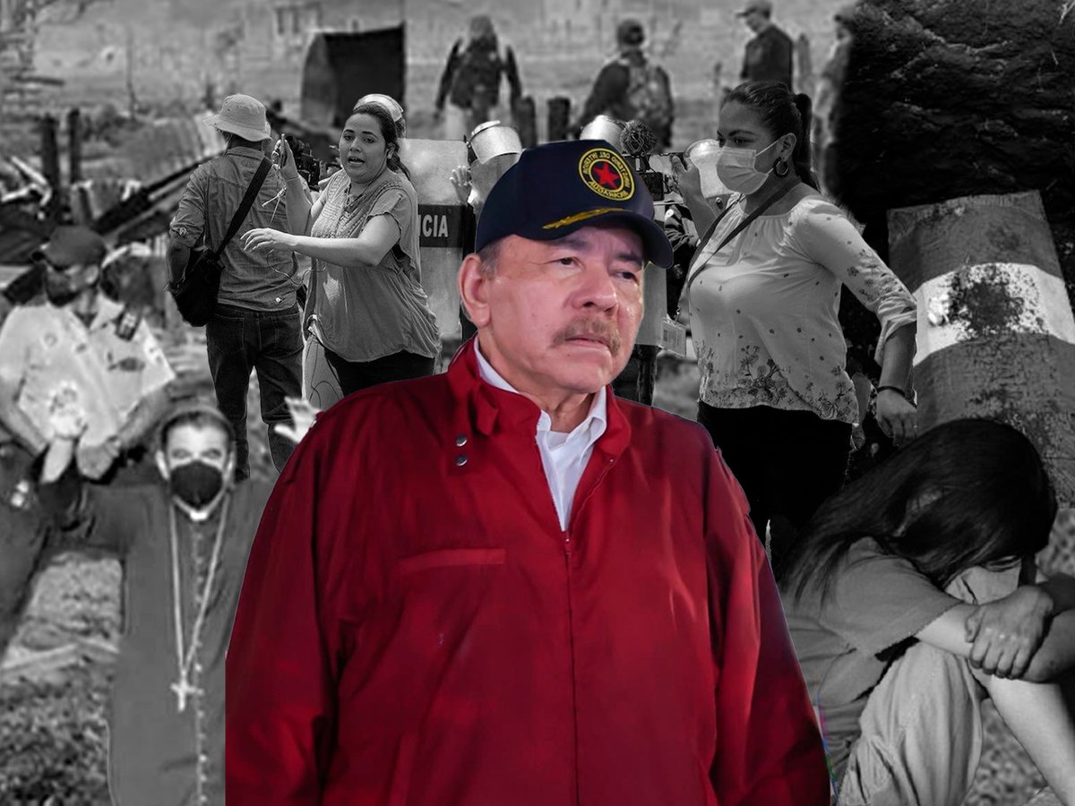 🔴El régimen lanza un documental para lavar la imagen de Ortega, pero ninguna difusión borra su verdadero legado: represión, sangre, exilio y miedo.

🔴Intentan fabricar un héroe donde la historia reconoce a un perverso dictador.

📌 Ningún documental podrá ocultar sus crímenes.