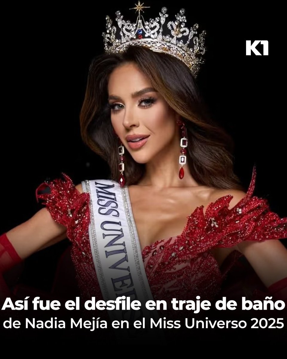 🔥✨ ¡Nadia Mejía deslumbra en Tailandia! 👙💚 Su pasarela en traje de baño encendió el Miss Universo dos mil veinticinco 📸🌍 ¡Y recreó una postal histórica del certamen! Más detalles en 👉 acortar.link/zw8Cof👈(BV)