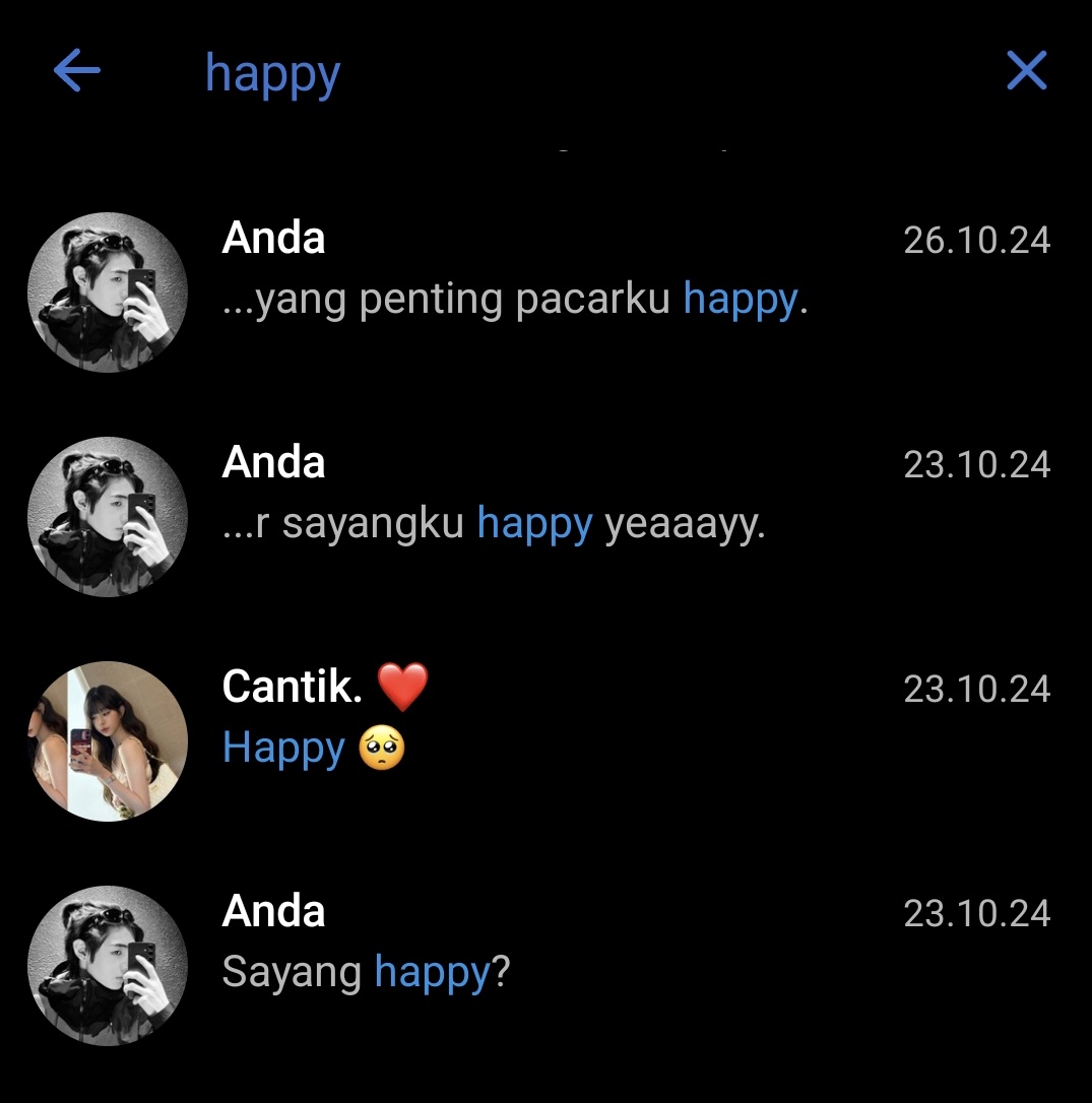 Gak sadar ternyata dari dulu gak pernah bosen buat mastiin pacarku happy, wajib validasi dan bikin perasaan dia bahagia kalau bareng sama gua.