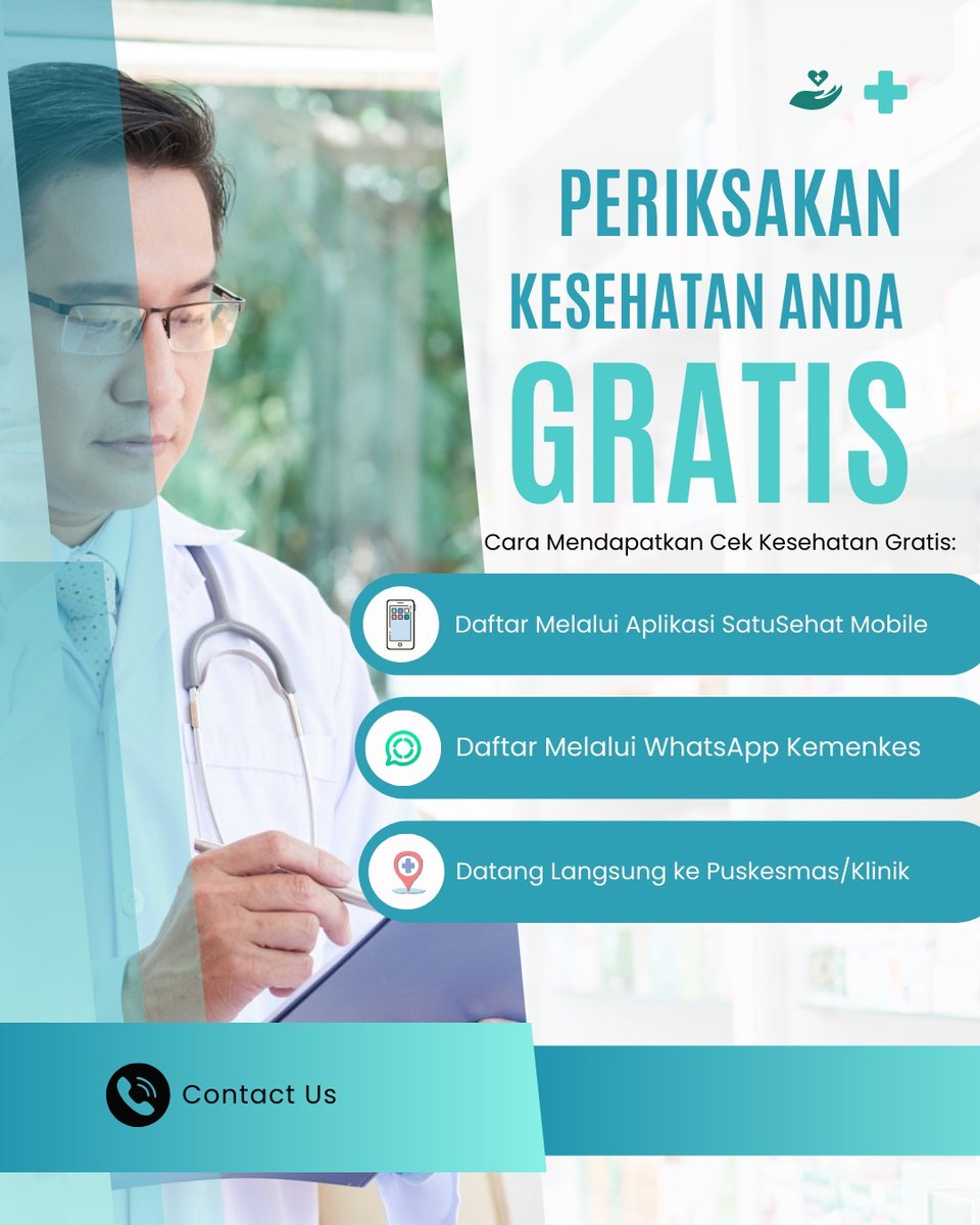 ArifaNidya's tweet image. PERIKSAKAN KESEHATAN ANDA GRATIS
#PemeriksaanKesehatanGratis #PrabowoSubianto #ProgramKesehatan #ProgramIndonesia