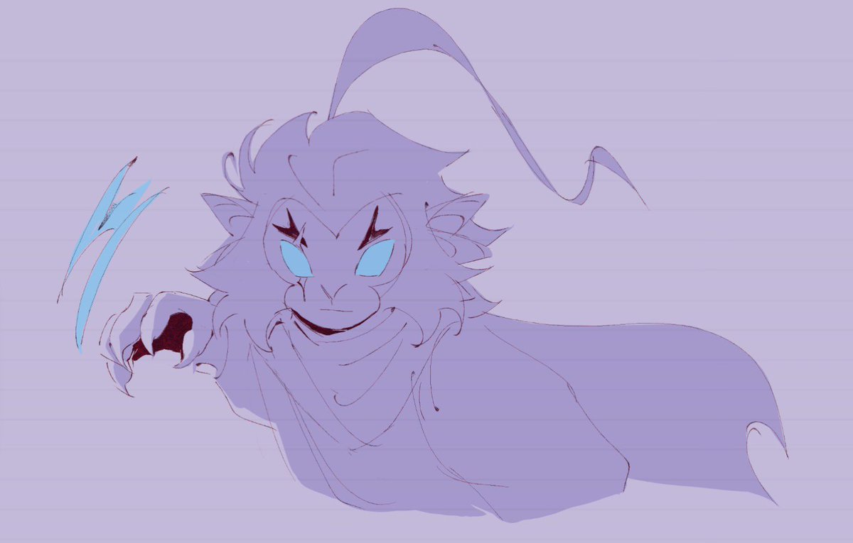 Mauve_Demon's tweet image. Old sketch I&apos;ve found ✨
#LEGOMonkiekid #LMKfanart #sixearedmacaque