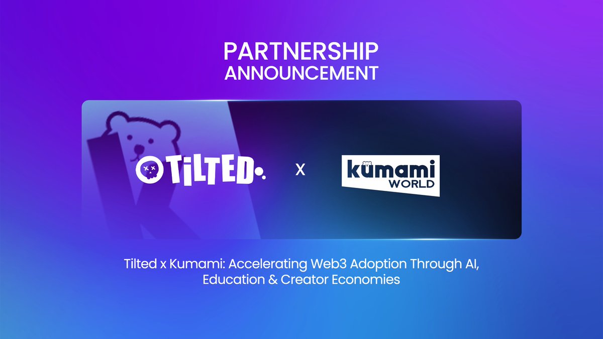 🚀 Tilted x Kumami — Building the Bridge to a Billion Users 🌍

The future of onboarding is here.
 @