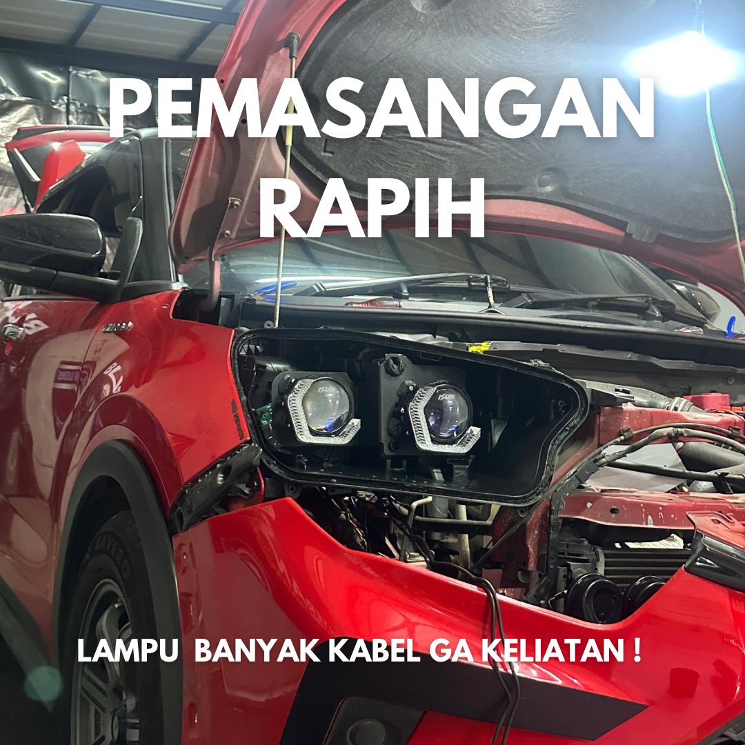 revaldocahyadi's tweet image. Udah mau 2026 lampu masih ayam ? mana main, upgrade double biled toyota raize cuma start dari 5 jutaan 🔥

#raize #doublebiled #biled #headlamp #toyotaraize