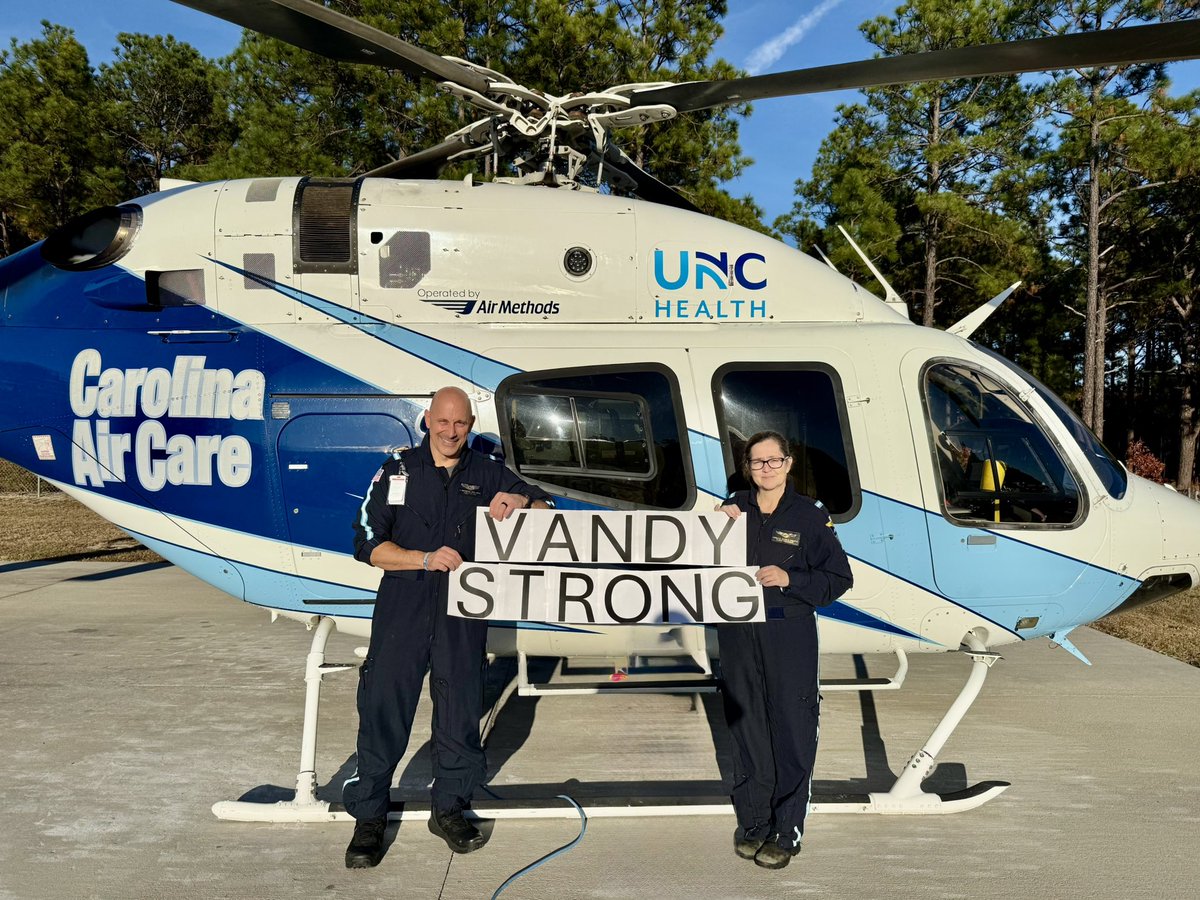UNCAirCare's tweet photo. #VandyStrong - Standing with the family of Allan Williams and our neighbors at Vanderbilt LifeFlight. https://t.co/QDmjXqszxn