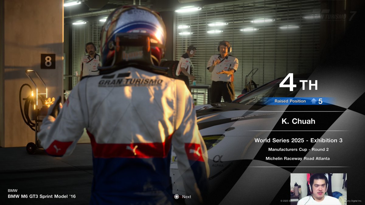 CSLKevin's tweet image. GTWS Manufacturers Cup Exhibition S3 Round 2
P9 &amp;gt;&amp;gt; P4 (182 pts)   
Got into a lobby with @rin_bass_0316-san, qualy was close covering 0.5 seconds from 2nd to 13th, stuck to the strategy despite a small pen when pitting, and finish 4th at the end with @rin_bass_0316 in 3rd.

#GT7