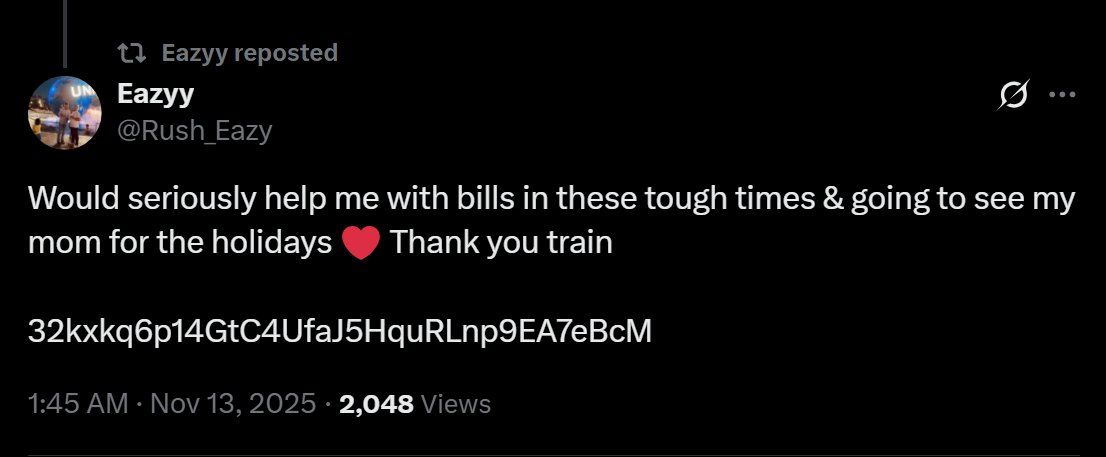 VortexedBeats's tweet photo. @Rush_Eazy Rooting for you man hopefully daddy train can bless you botted broke ass.❤ https://t.co/oyMv9TXpy7
