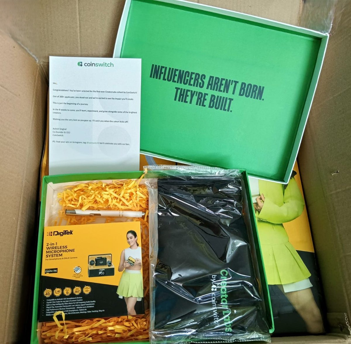Thank you <a href="/CoinSwitch/">CoinSwitch: India's Simplest Crypto App 🚀</a> for this Creator Kit 🥳🔥