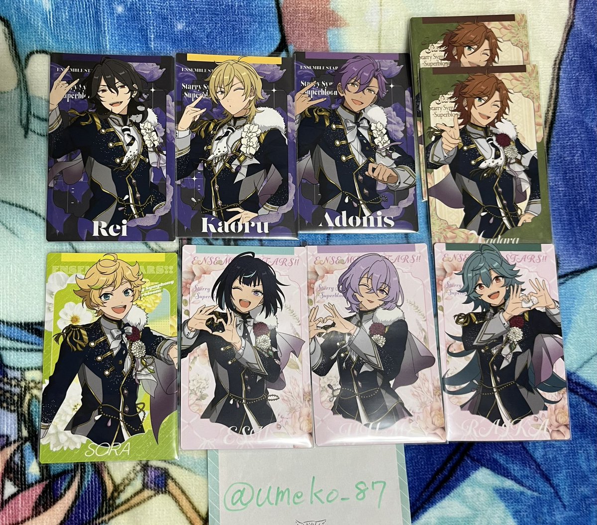 【交換】あんスタ スタフォニ カードコレクション

譲: 零 薫 アドニス 斑2 宙 エス ユメ ライカ
求: 敬人 ひなた > 渉 各1

11/22現地手渡し、まとめての方優先
(到着は開場時間を過ぎると思います)
敬人とひなたを含むお取引のみ

お気軽にお声掛けください