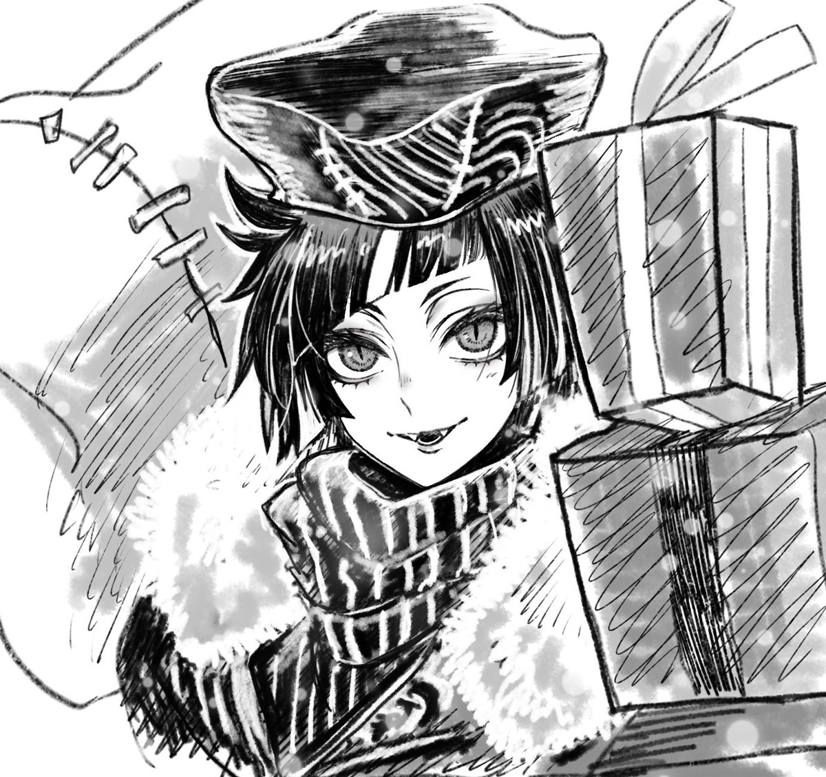 黒のハイネックってなんかメロ