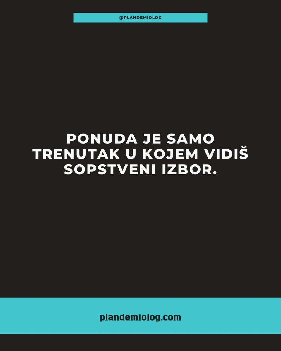 plandemiologX's tweet image. Ponuda je samo trenutak u kojem vidiš sopstveni izbor. #plandemiolog #plandemix #matrix