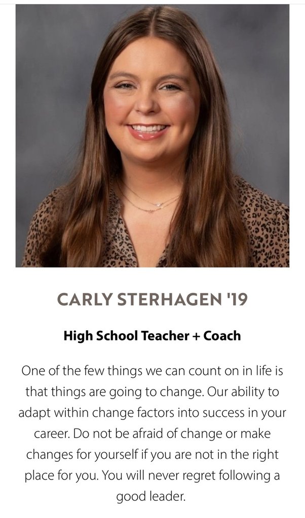 MennoWolves's tweet image. Congratulations to our amazing math teacher and cheer coach Carly Sternhagen for being selected to the USD 30 Under 30 Class of 2025. Carly is an outstanding asset to our school. 

usdalumni.com/alumni/30-unde…