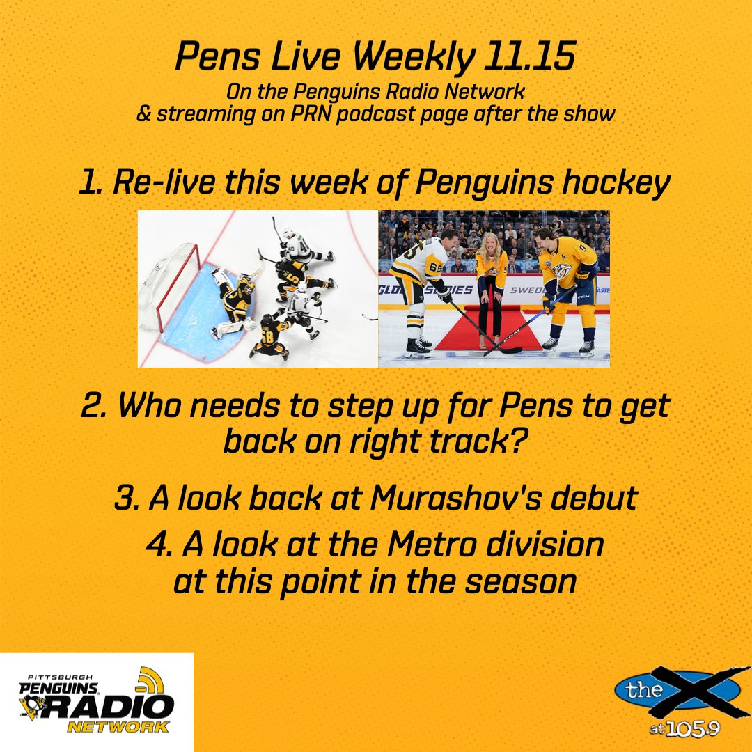 Spirited Saturday morning hockey talk with Steigy and <a href="/Brian_Metzer/">Brian Metzer</a> coming your way at 9:00 on <a href="/1059thex/">105.9 The X</a> and PRN