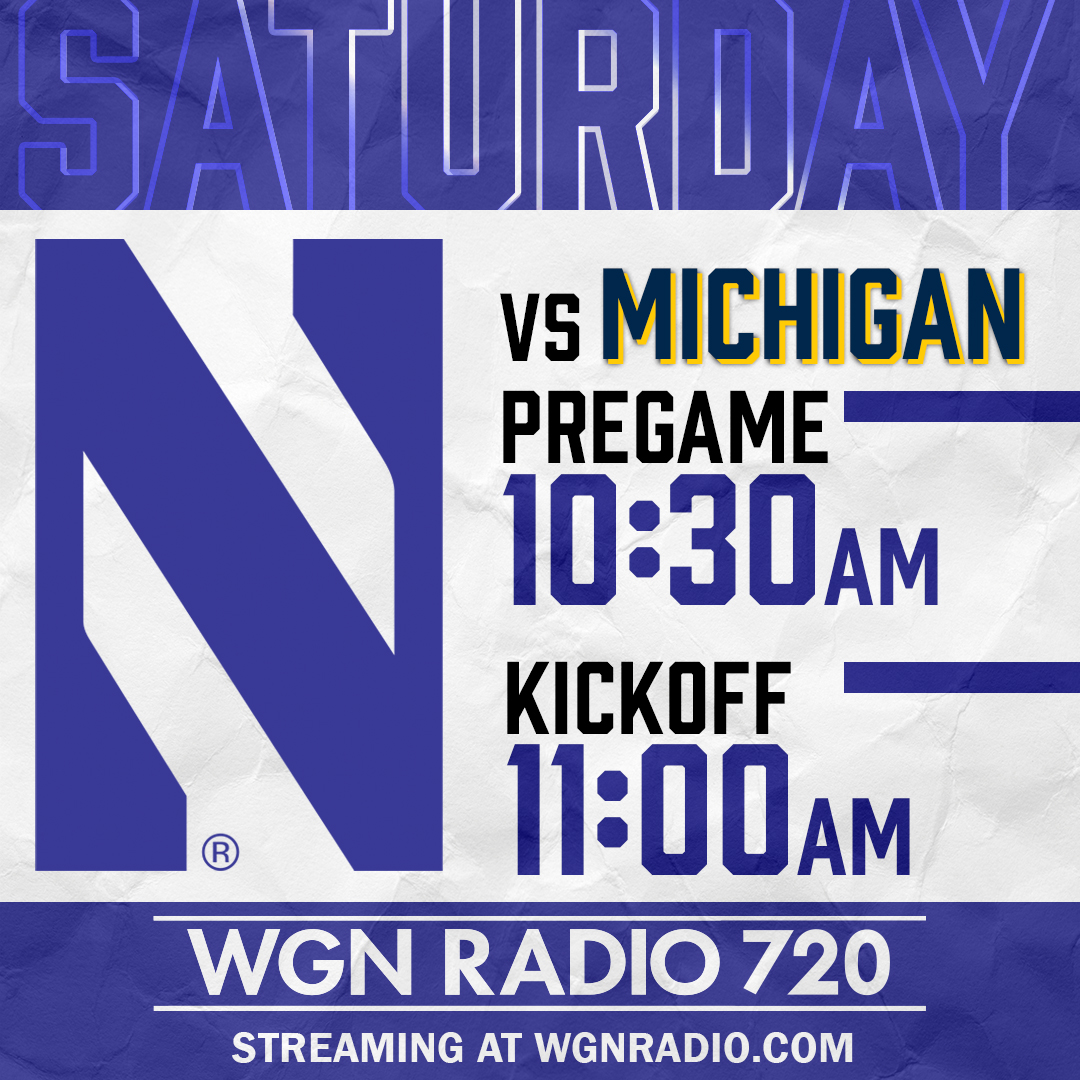 WGNRadio's tweet image. Northwestern football at Wrigley Field just hits different!

TUNE IN for Pregame with @DaveEanet at 10:30 AM! STREAM: wgnradio.com/on-air/  

(@NUFBFamily | @NU_Sports)