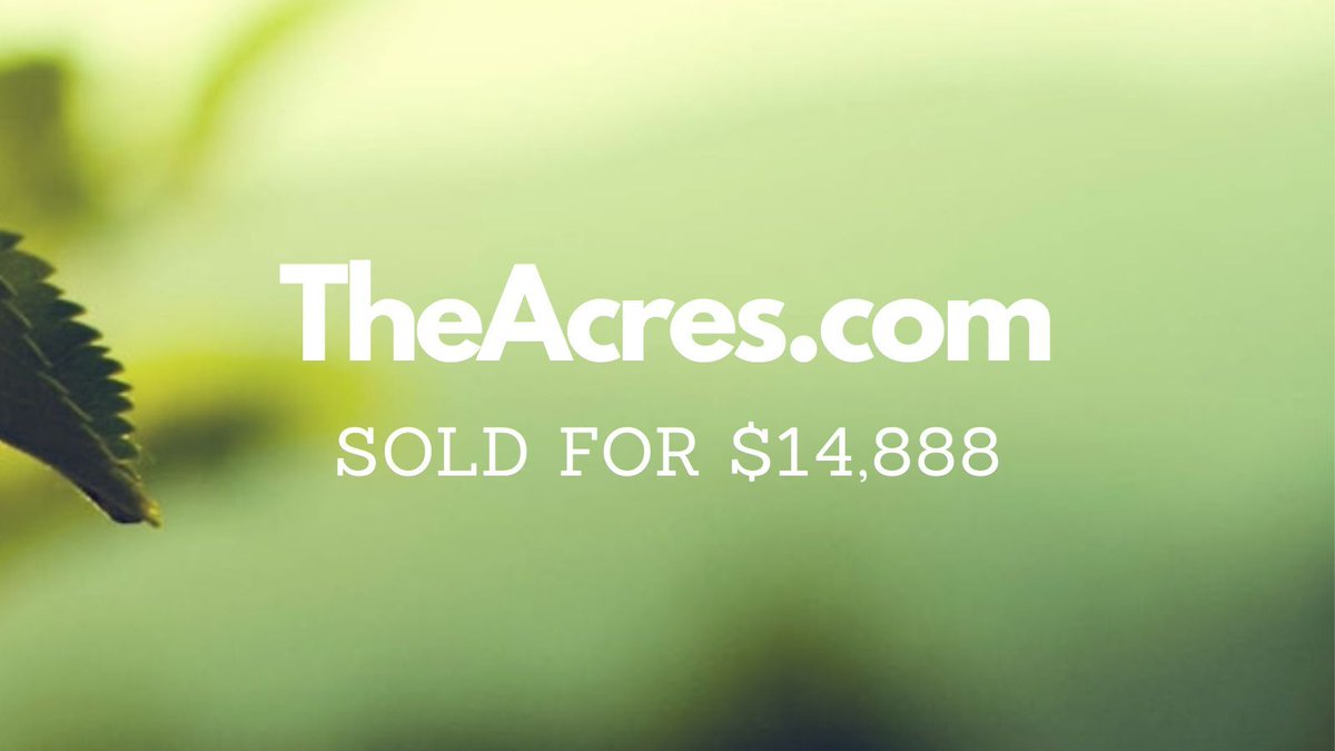 Yesterday saw $515k in domain name sales including:

$14,888 TheAcres․com
$11,000 OutdoorGuides․com
$10,000 Dauntless․vc
$10,000 OfficeComfort․com
$9,888 Odin․bet
$8,100 Spammers․com
$7,500 ADHDRelief․com

Full list 👉 namebio.com/daily

#Domains