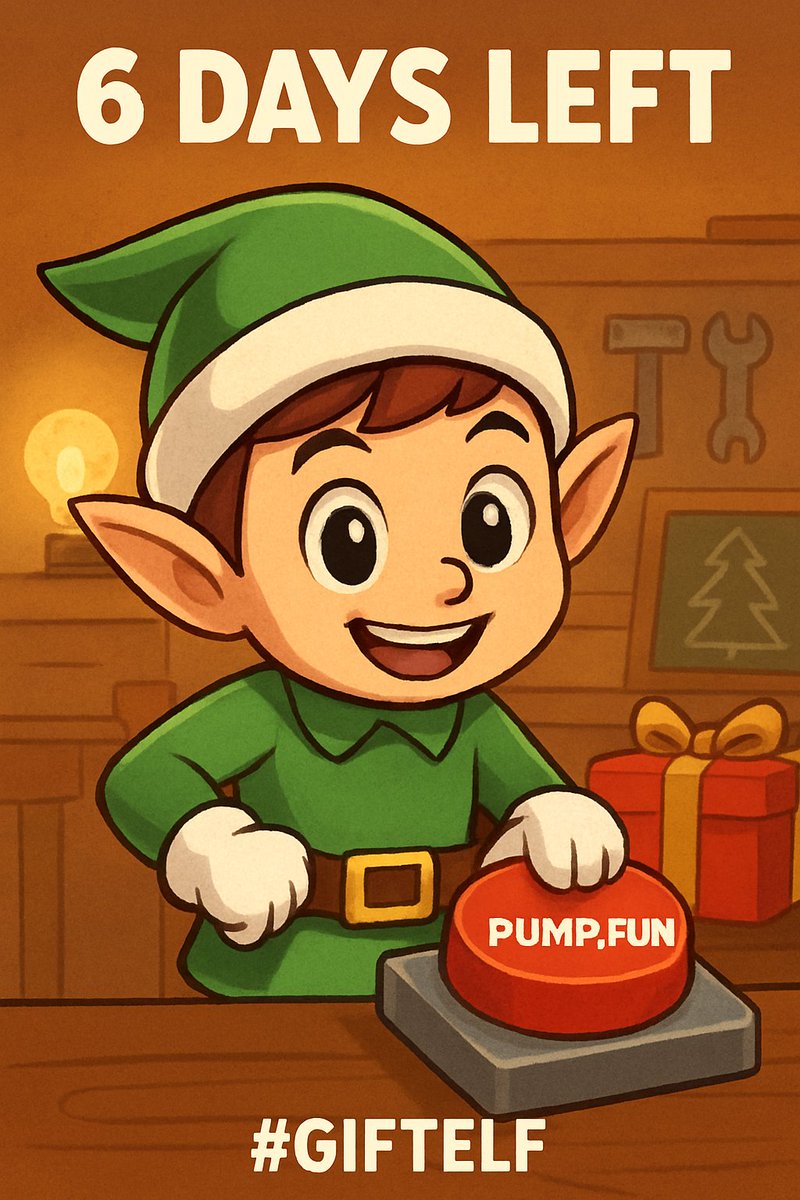 mateenthefirst's tweet photo. 6 days until Solana meets the elf with a mission. 🧝♂️
Memes? Check.
Raid energy? Check.
A charity core nobody expected? Double check.
This isn’t a coin — it’s a Christmas disruption.
#GiftElf #6DaysLeft
@TheGiftElf https://t.co/RCAousmSQf
