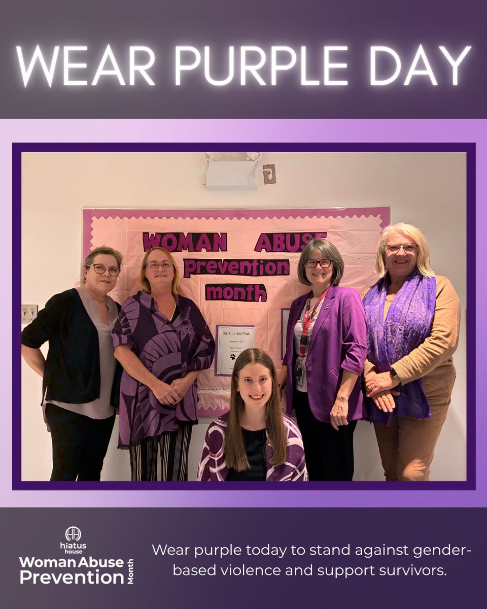 November 15th is Wear Purple Day!!

Let’s wear purple and show our commitment to ending abuse and creating safer communities for all.

#WearPurpleDay #WomanAbusePreventionMonth #EndGenderBasedViolence #SupportSurvivors #CommunityAwareness