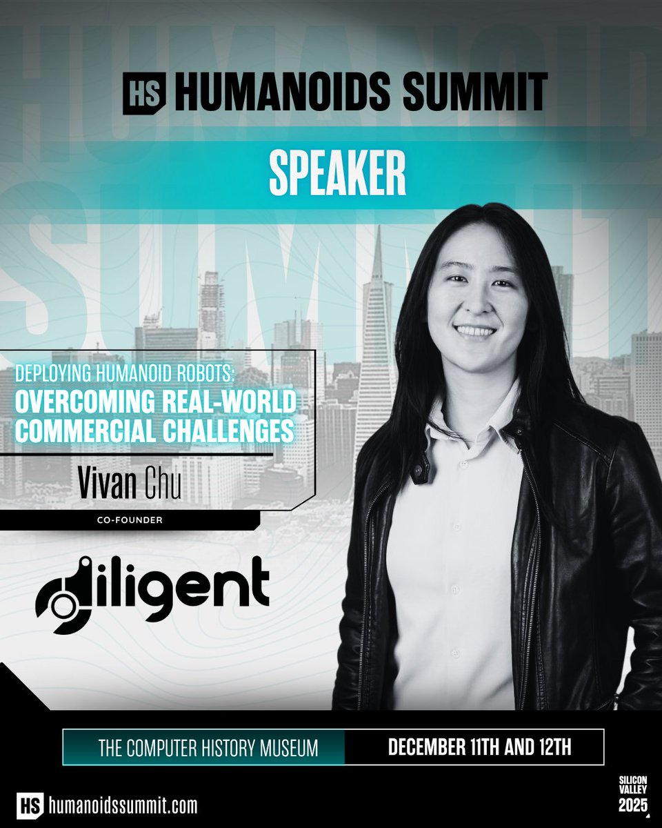 HumanoidsSummit's tweet image. Vivan Chu of Diligent Robotics dives into the gritty, real-world challenges of taking humanoid robots from lab to market. If you think the future is plug-and-play, think again.

🔗 Secure your access: humanoidssummit.com

#HumanoidsSummit #AI #EmbodiedAI #PhysicalAI