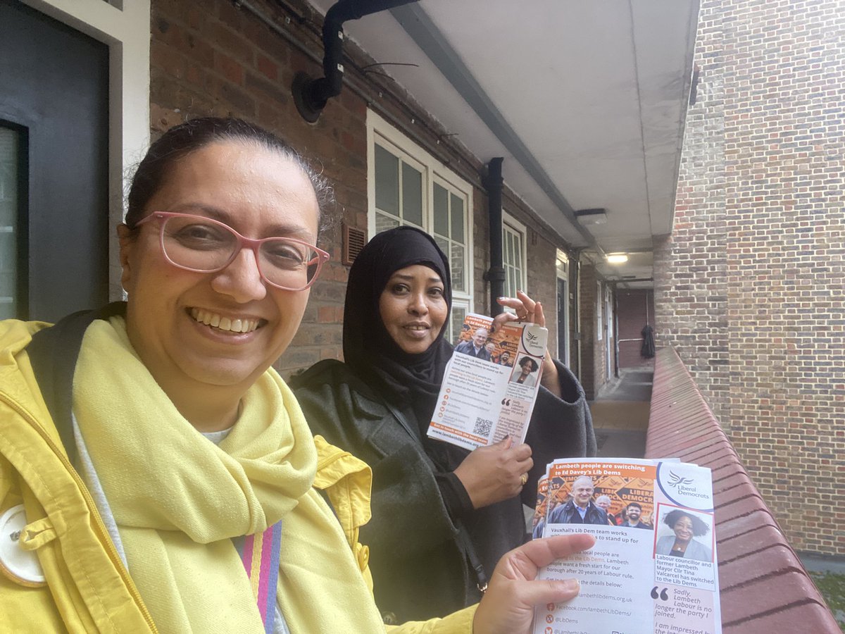 Thrilled to join the <a href="/LambethLibDems/">🔶Lambeth Lib Dems🔶</a> today to welcome the wonderful Cllr Tina Valcarcel. She’s found her new home with <a href="/LondonLibDems/">London Liberal Democrats</a> and we are so happy she’s part of our family.