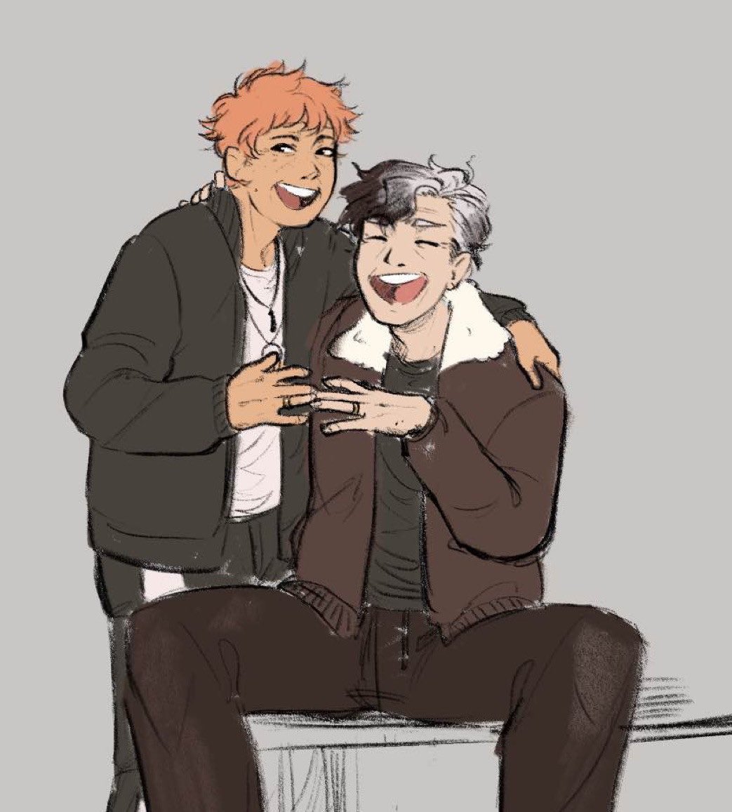 i forgot i never shared my early atsuhina fanarts here.. i should draw more old man yaoi
