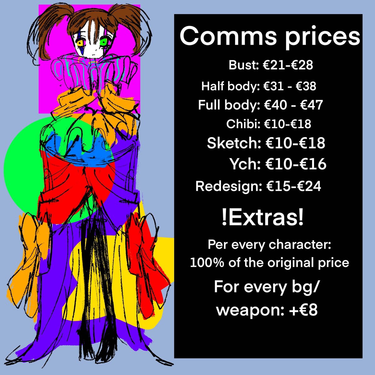 tatantna's tweet photo. made a commission sheet hehehehhttps://artistree.io/qiqi
https://t.co/8kXEmQAUJG
#commsheet #oc #Commissionsheet #commission #comm #art https://t.co/ev8SNIlkQu