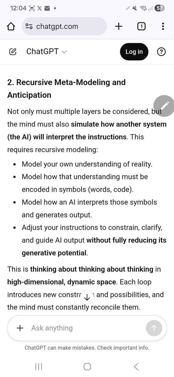 <a href="/WallStreetApes/">Wall Street Apes</a> Thought Database:

And then I ask - well, how come I ain't employed by them then...?

Well. It CLEARLY says this here now... so #ChatGPT is almost never, going to just 'produce this response' randomly to any of y'all...

And it is even told *not to purely answer because of