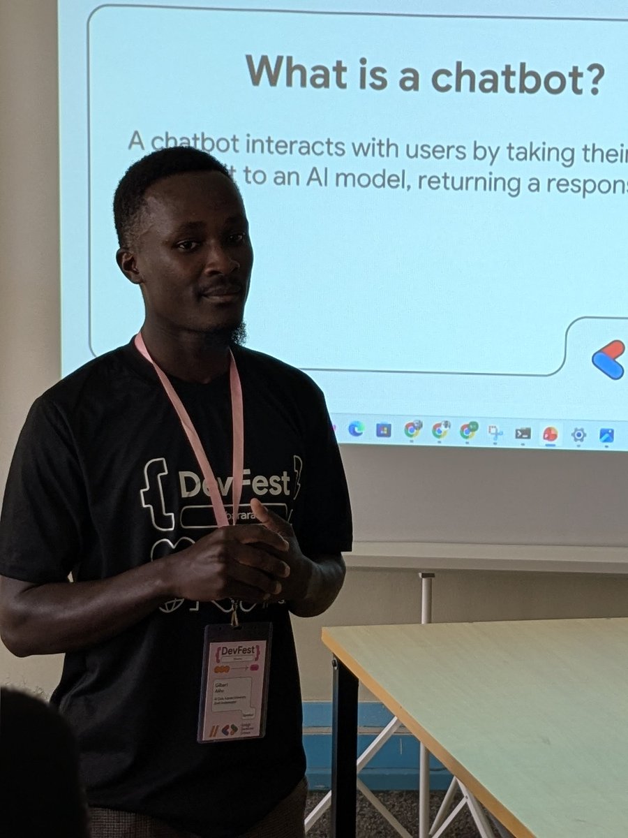 PatrickKaweesi4's tweet image. The also @indabaxug Kab chapter president @GilbertAliho has also presented his research at the #DevFestMbarara2025 about The RAG systems...it was an interesting topic with the @GDGCloudMbarara!