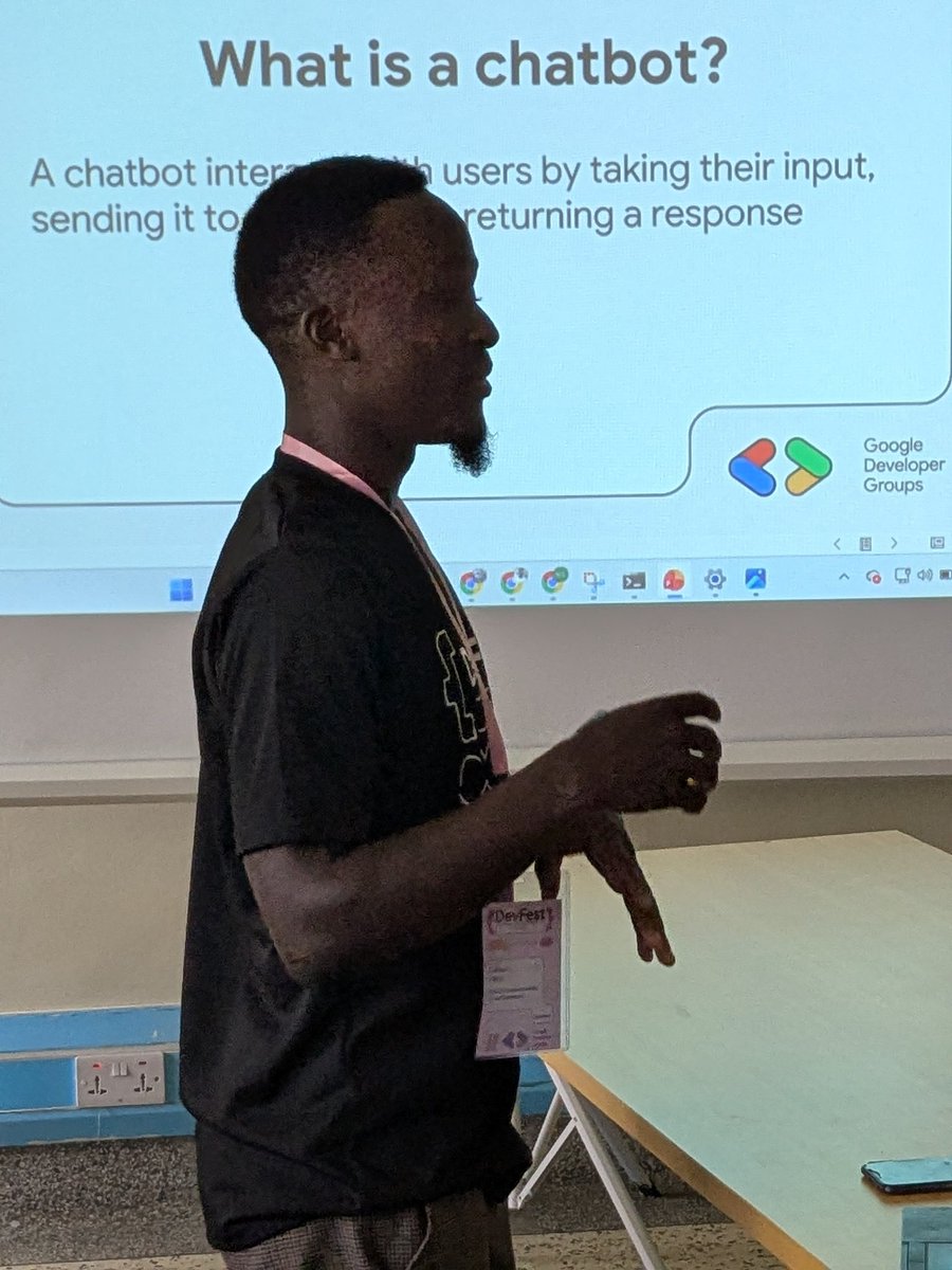 PatrickKaweesi4's tweet image. The also @indabaxug Kab chapter president @GilbertAliho has also presented his research at the #DevFestMbarara2025 about The RAG systems...it was an interesting topic with the @GDGCloudMbarara!