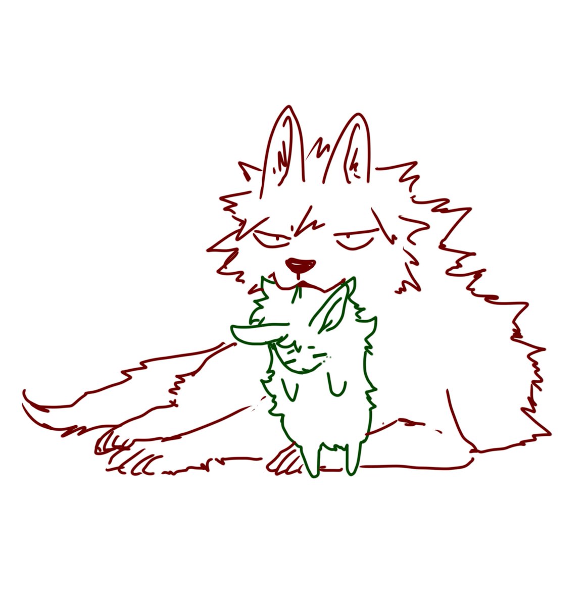 wolf_nofu's tweet image. 🥦🐰を捕獲した💥🐺（勝デク）