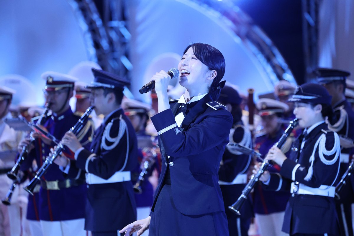 JASDF_Cen_Band's tweet image. #令和７年度自衛隊音楽まつり
全ての公演が終演しました🫡✨

陸海空それぞれの魅力をお楽しみいただけましたか？😊

#航空中央音楽隊 は今年も
#ブルーインパルス が飛行✈️
スピード感のある空音らしいステージを、精一杯パフォーマンスしました💪

ご来場いただき本当にありがとうございました！！！
