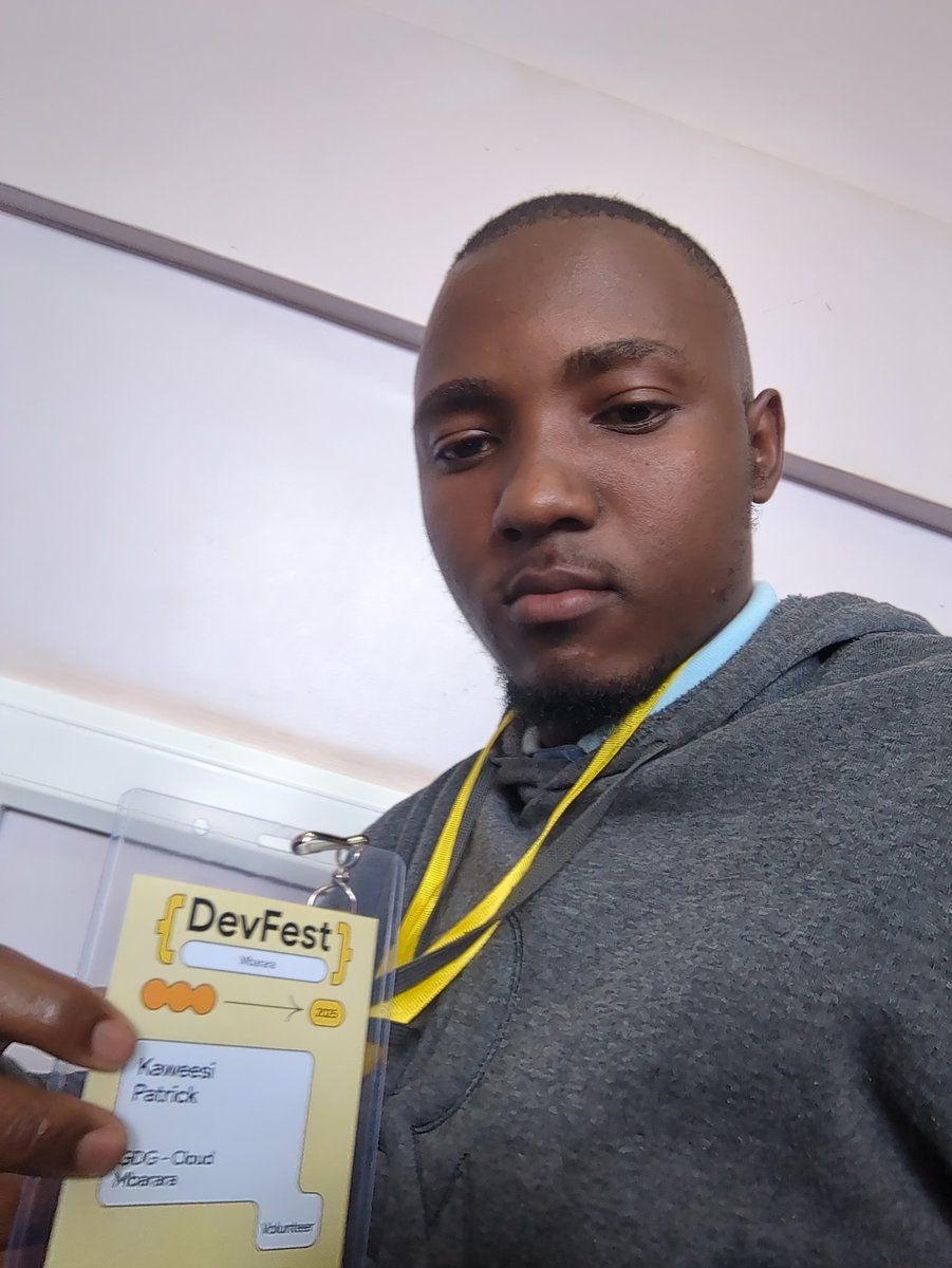 PatrickKaweesi4's tweet image. I was among the few volunteers at the #DevFestMbarara2025 where I took part in mobilizing the people for this biggest tech event in western uganda with the @GDGCloudMbarara