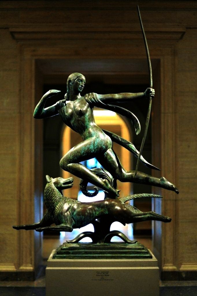 HeritageMatterz's tweet image. &quot;Diana and the Hound&quot; bronze sculpture by American Sculptor Paul Manship, c. 1925.

National Gallery of Art, Washington D.C.