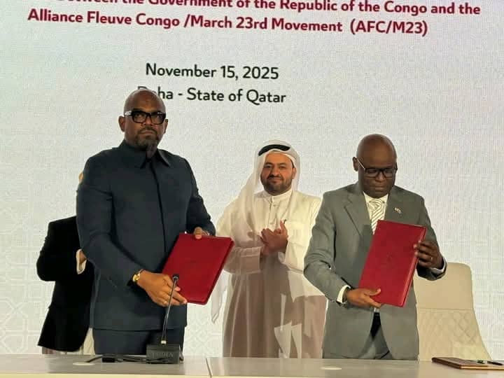 DDCRdcongo's tweet photo. La DDC, parti cher à l'Honorable Jean-Marie INGELE IFOTO se prononcera dans les jours qui viennent sur l'accord signé aujourd'hui à Doha au Qatar entre le gouvernement et l'Afc/M23. Ça sera en session extraordinaire du Bureau Politique élargi. https://t.co/L8ZxxYod9L