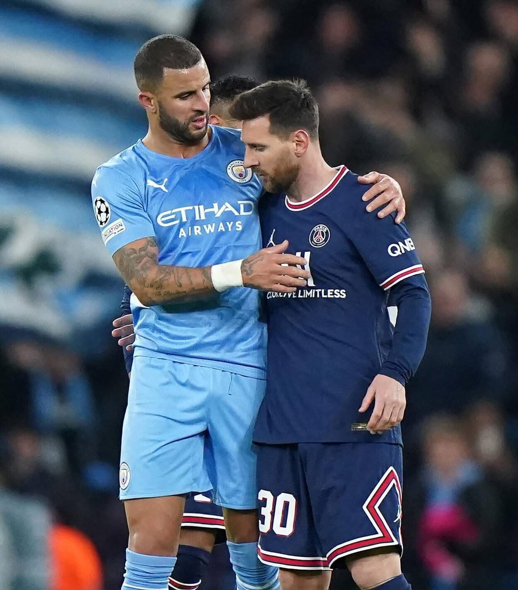 FTBLsection's tweet image. 🏴󠁧󠁢󠁥󠁮󠁧󠁿 KYLE WALKER: "When we played against Paris, Guardiola told me: 'If Messi doesn't score today, you'll get a reward.' I told him: 'No problem, he won't score.' He replied: 'Many have said that before you and didn’t get a reward.' We went into the match, and when Messi scored and…