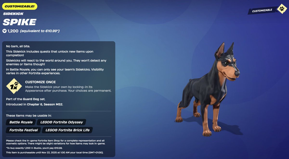 Yo #Fortnite fam ⚡️
To celebrate our upcoming #UE5 x <a href="/Fortnite/">Fortnite</a> game, we’re running a #giveaway for this epic #Sidekick 🐾!
Join our Discord, stay locked in - the winner drops in a few days. 🎯
discord.gg/nQzf6KT8