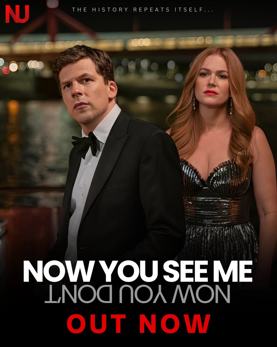 netflixfanslive's tweet photo. NOW YOU SEE ME: NOW YOU DON’T is OUT NOW the magic returns with new heists more illusions, and the kind of twists that keep you guessing from the first minute 🎩🃏🔥 https://t.co/2dWMrjO2xj