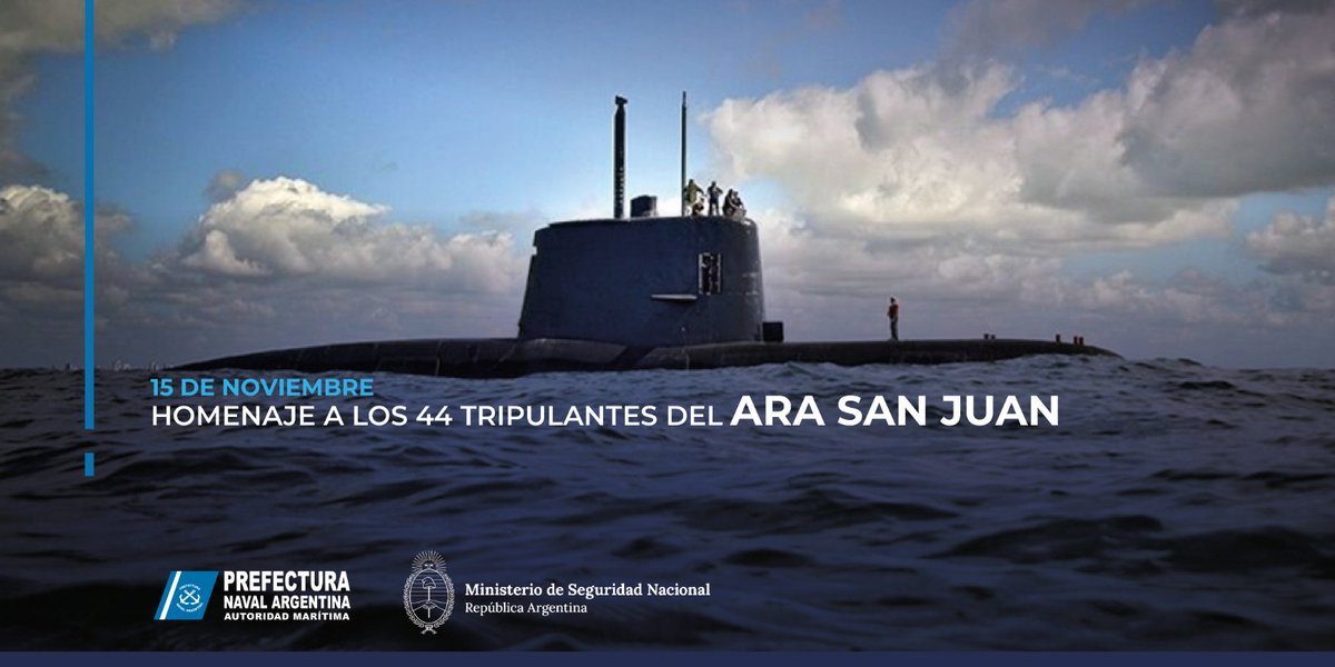 44 héroes. Una misma Patria. Un legado que no se apaga.⚓🇦🇷

Acompañamos este sentido homenaje a quienes, con valentía y profundo amor por la Patria, descansan en las aguas del Atlántico Sur.

Estar presentes es una manera de honrarlos, recordarlos y mantener viva su memoria. 💙