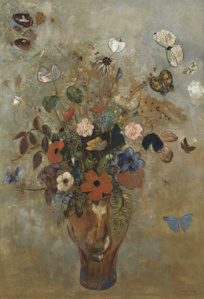 Still Life with Flowers #artbots #redon