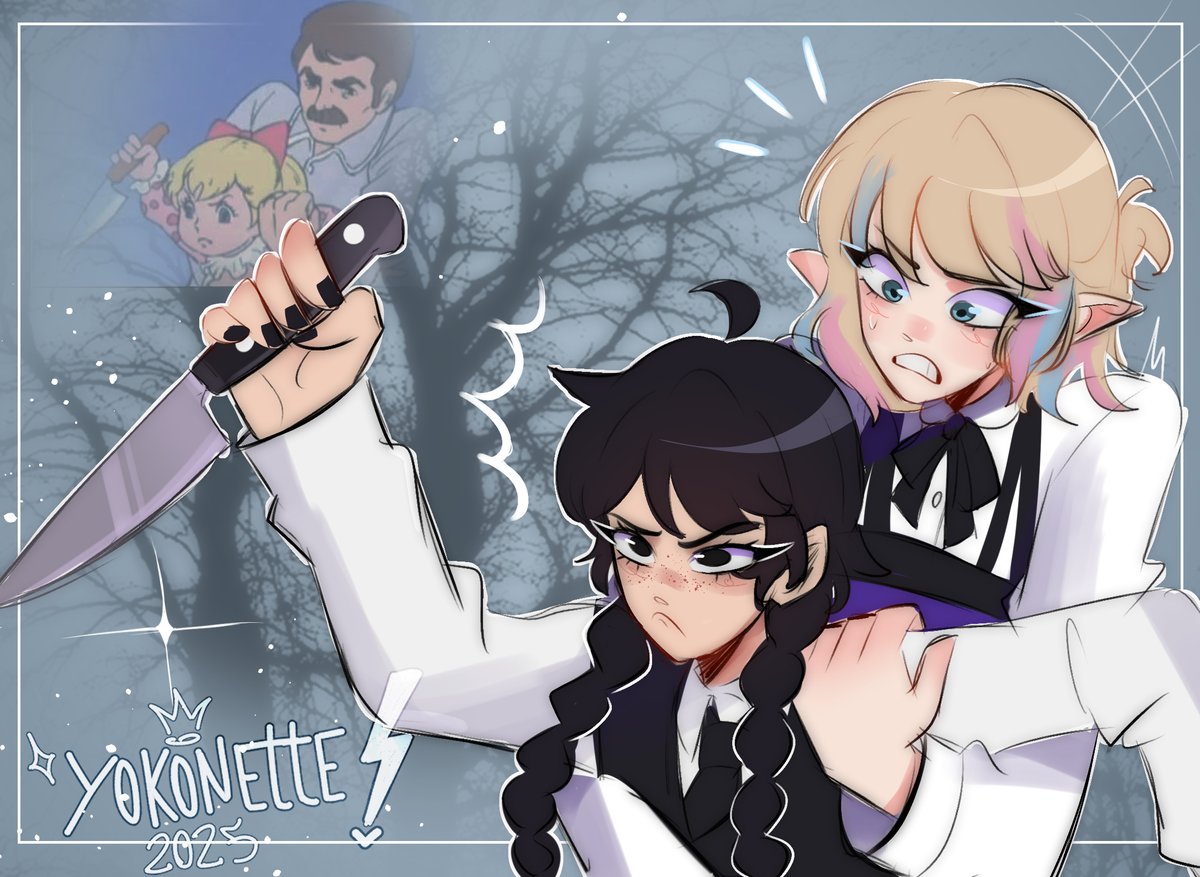 🤏

#wenclair #wenclairfanart #wednesdayaddams #enidsinclair