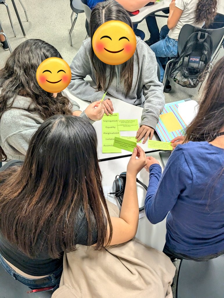 emytomita's tweet image. @WitWisdomELA Grade 7 #Module2 #CodeTalkers Kids engaged in matching the right definition for each vocabulary word in the lesson @KnowledgeMatrs @CurriculumMatrs @MrLara9 @GreatMindsEd
