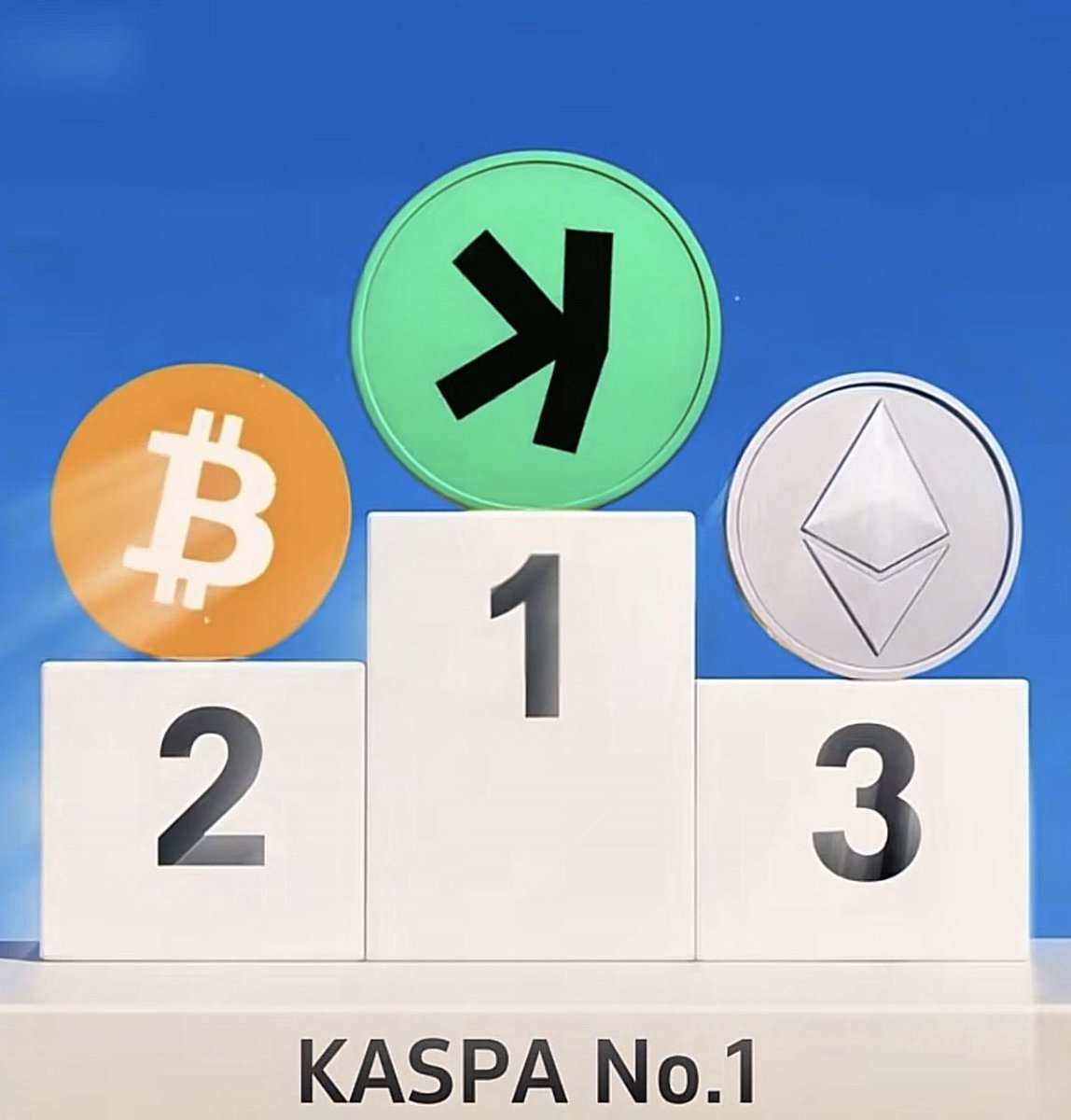 1. $KAS 
2. $BTC
3. $ETH