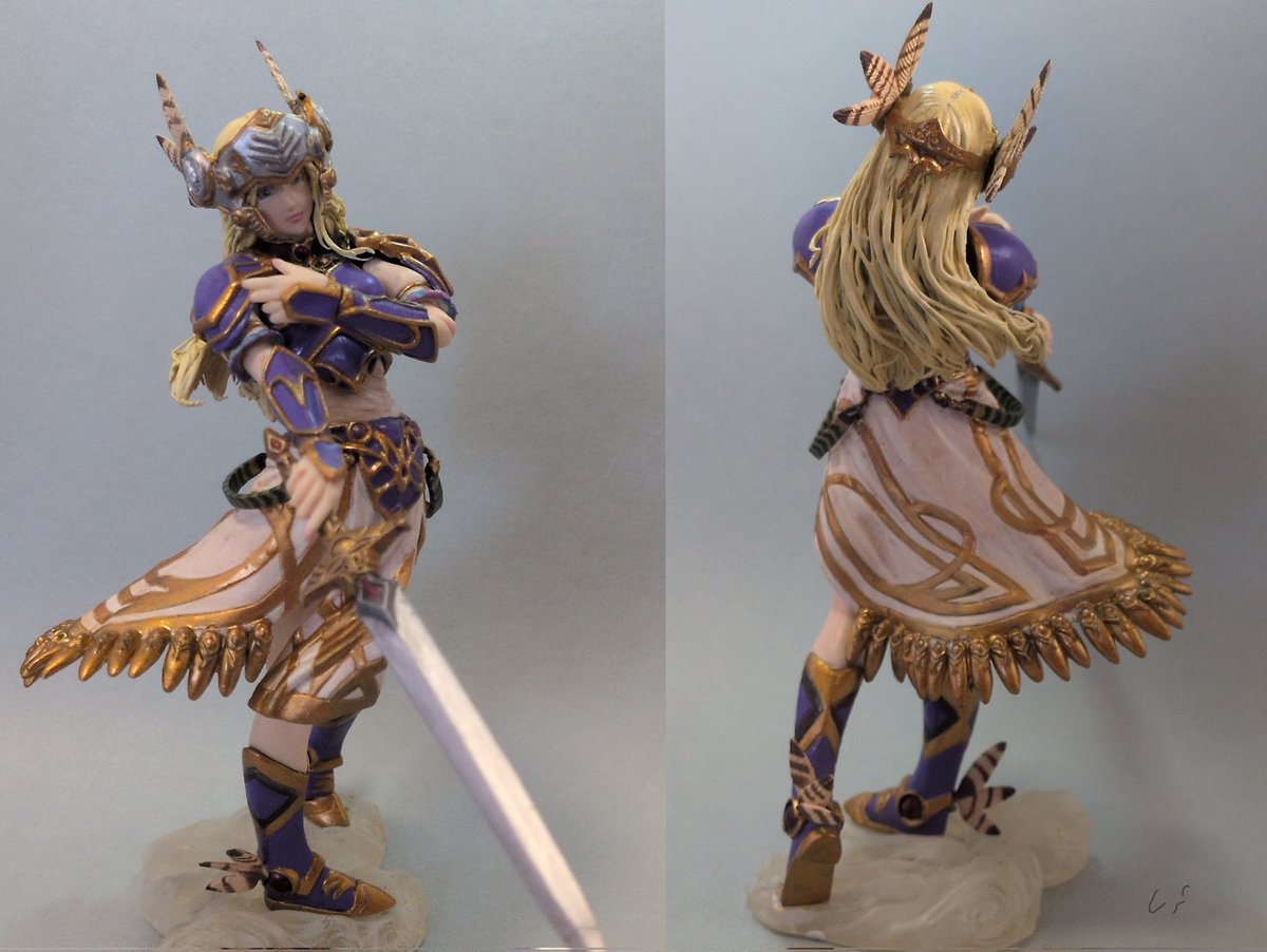 19年前に話題になり、今も語り草となっているシルメリアのフィギュア
髪以外の造形はそのままに全面リペイントしました
ベースの美しさをどうすれば最大限に引き出せるか、それだけを考えて仕上げています

彼女は邪神ではありません
女神です

#VPファンアート