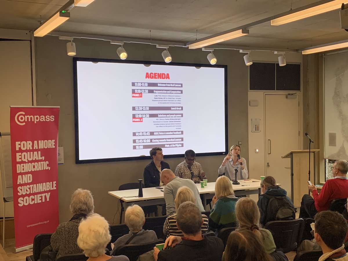 CompassOffice's tweet image. Joining us now are @dhnnjyn, Director of @NEF, and Momentum co-founder @schneiderhome, sharing ideas on tackling today’s many crises from bold economic reform to building civil and electoral power.

🧭#ChartingOurCourse #Compass