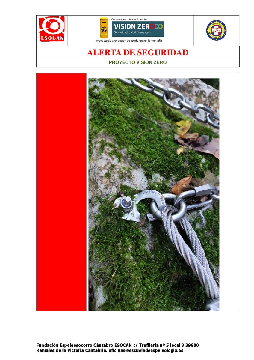 cantabriaorient's tweet image. ¡¡⚠️ATENCIÓN!! La 2º tirolina de la Vía Ferrata del Calera en @RamalesInforma está cerrada por anclaje roto. Se puede realizar por el recorrido original bajando el río