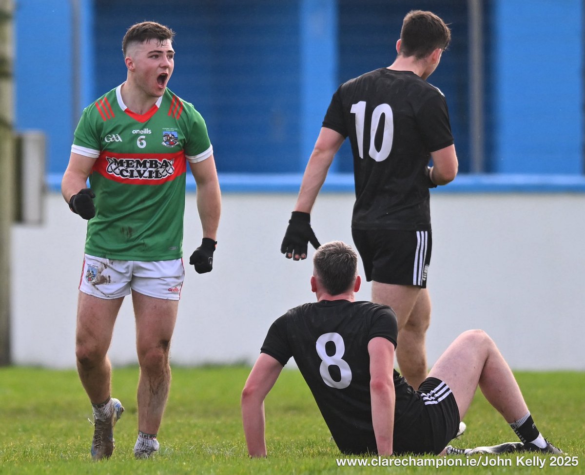 ClareChampion's tweet photo. Under 21A Football Championship Semi-Final at. Cooraclare. The score at halftime is @kibgaaclub 0-08 @inisdiomainpeil 0-08 @GaaClare #peil #gaa Photograph by John Kelly https://t.co/lXjnquWvaz