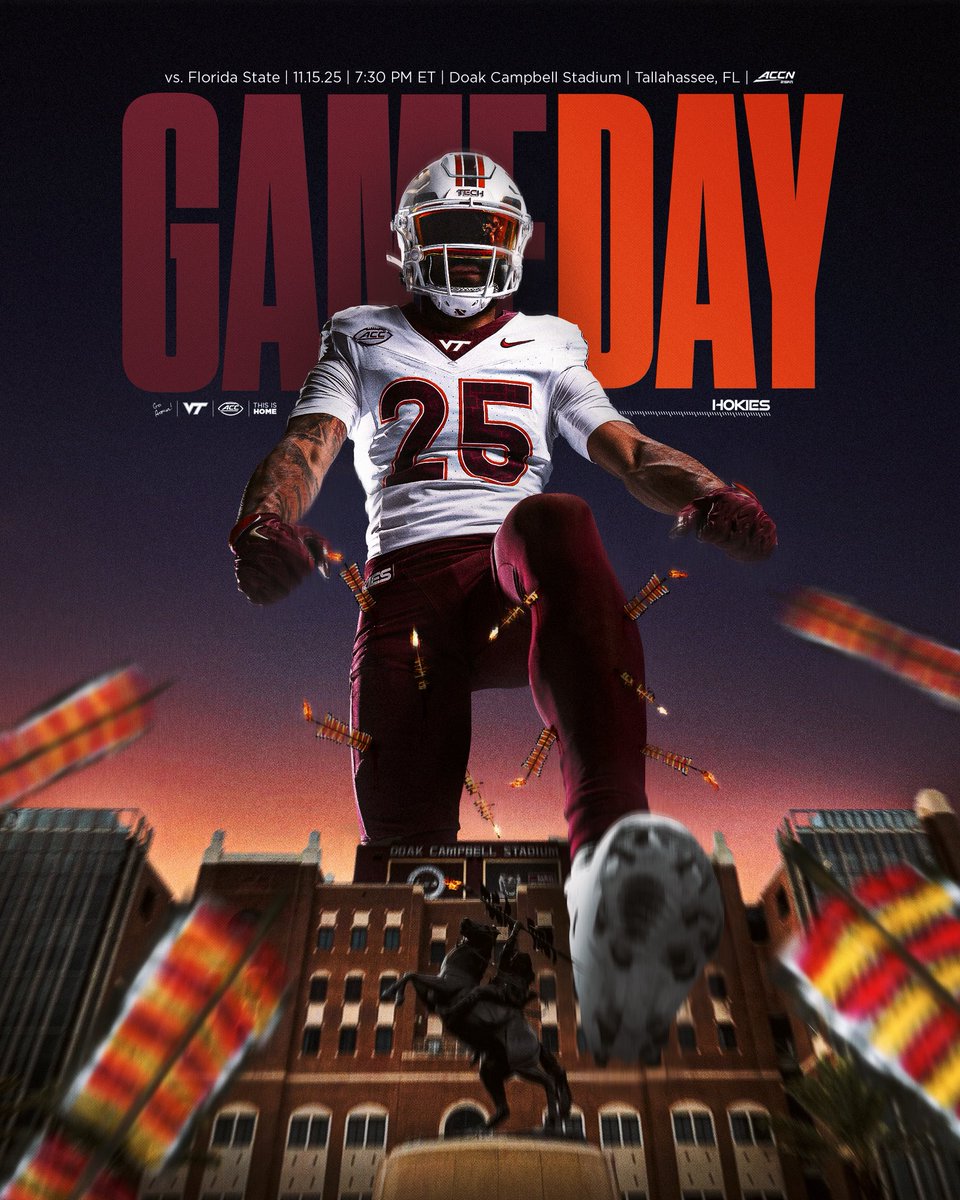 HokiesFB's tweet photo. Ready to rise….it’s GAME DAY 🚨

#ThisIsHome https://t.co/uFqfCaH9vH