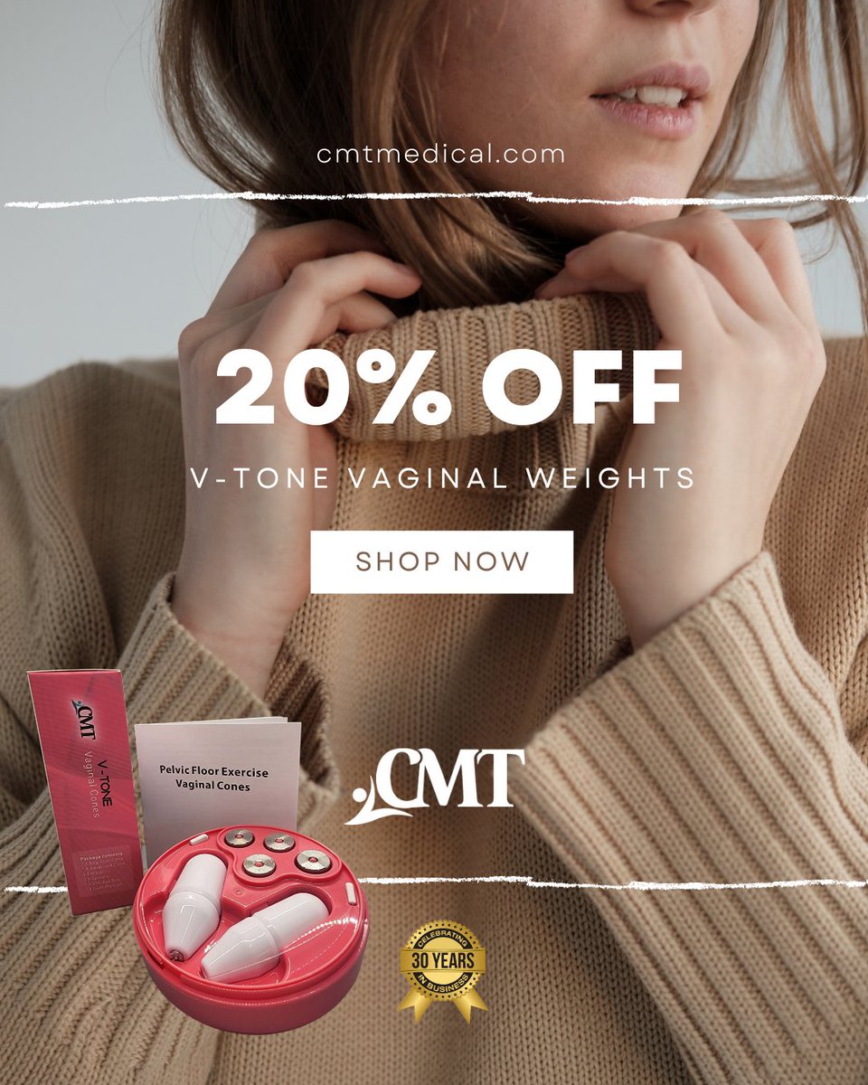 CurrentMedTech's tweet image. V-Tone vaginal weights help strengthen the pelvic floor muscles.
cmtmedical.com/product/v-tone…
#PelvicFloorHealth #CMTMedical #OT #prolapse
#physicaltherapist #PT #PTeducation #physicaltherapyclinic
#vaginalweights