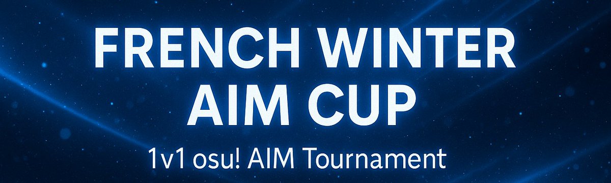 📣 French Winter Aim Cup

La French Winter Aim Cup apparaît pour sa première édition.

Réservé au français, en solo et en open rank, venez tester vos capacités en aim face aux différents joueurs français présents.

Lien : osu.ppy.sh/community/foru…