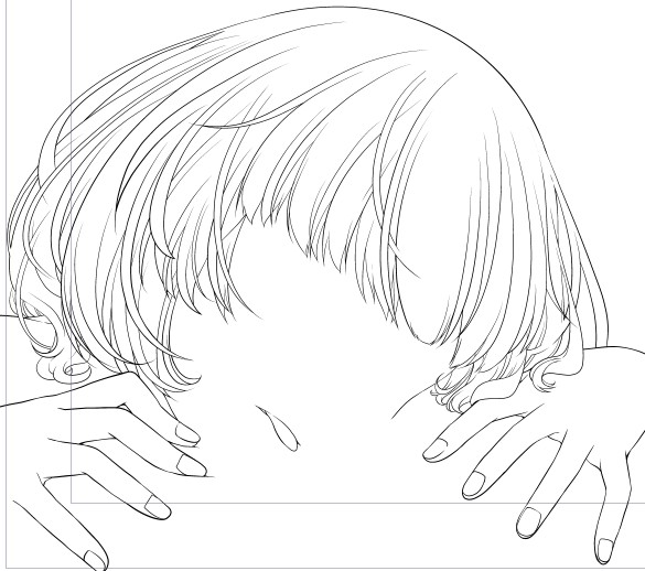 髪の線を減らそうと思っているのに気が付けば線が増えてる 